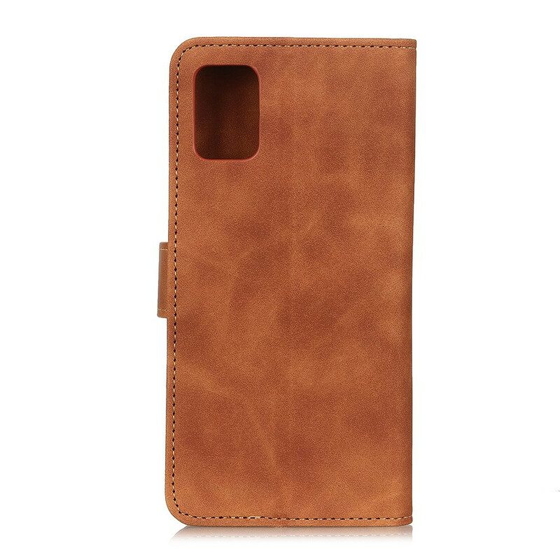 Leren Hoesje voor Samsung Galaxy S20 Khazneh Vintage Leereffect