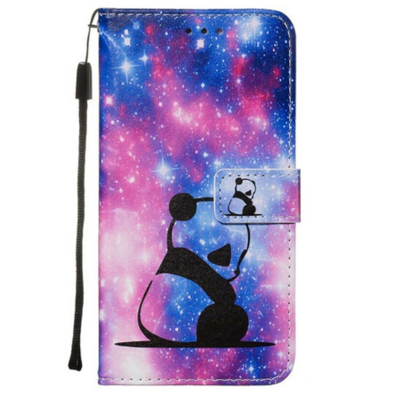 Leren Hoesje voor Samsung Galaxy S20 Panda Galaxy