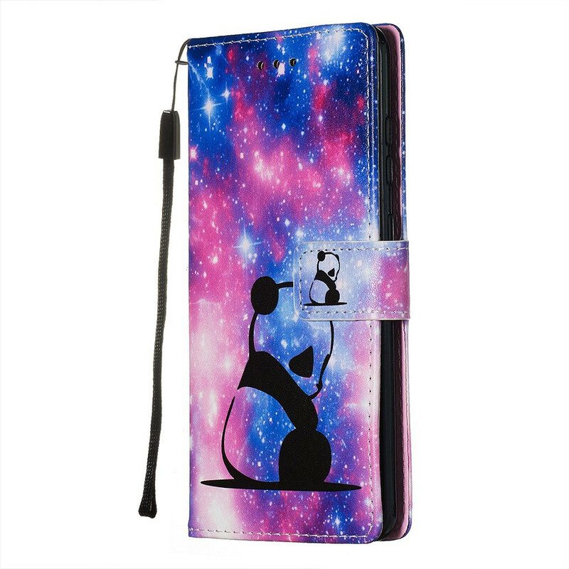 Leren Hoesje voor Samsung Galaxy S20 Panda Galaxy