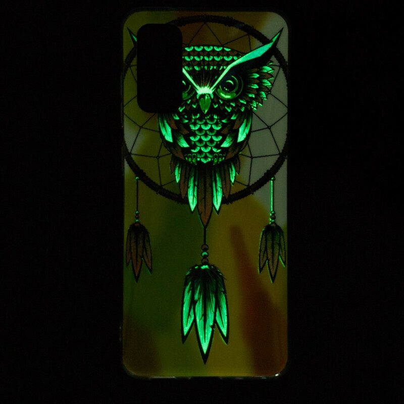 Telefoonhoesje voor Samsung Galaxy S20 Fluorescerende Uil Dromenvanger