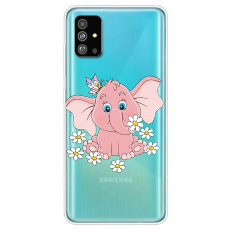 Telefoonhoesje voor Samsung Galaxy S20 Naadloze Roze Olifant