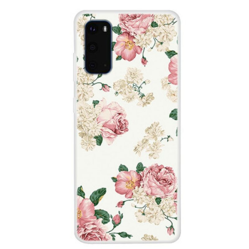 Telefoonhoesje voor Samsung Galaxy S20 Vrijheid Bloemen