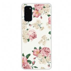 Telefoonhoesje voor Samsung Galaxy S20 Vrijheid Bloemen