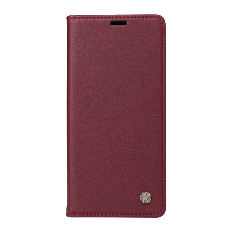 Folio-hoesje Voor Xiaomi 14 Ultra Yikatu Leereffect