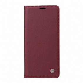 Folio-hoesje Voor Xiaomi 14 Ultra Yikatu Leereffect