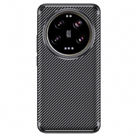 Hoesje Xiaomi 14 Ultra Flexibele Koolstofvezel Bescherming Hoesje