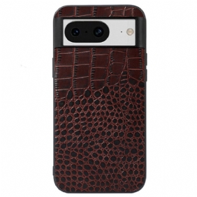 Case Hoesje Google Pixel 8 Telefoonhoesje Krokodiltextuur