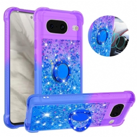 Cover Hoesje Google Pixel 8 Telefoonhoesje Glitterringhouder