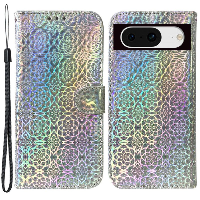 Folio-hoesje Google Pixel 8 Disco Met Bandjes