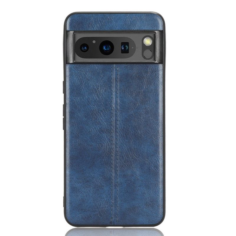 Hoesje Google Pixel 8 Kunstleer Stiksel