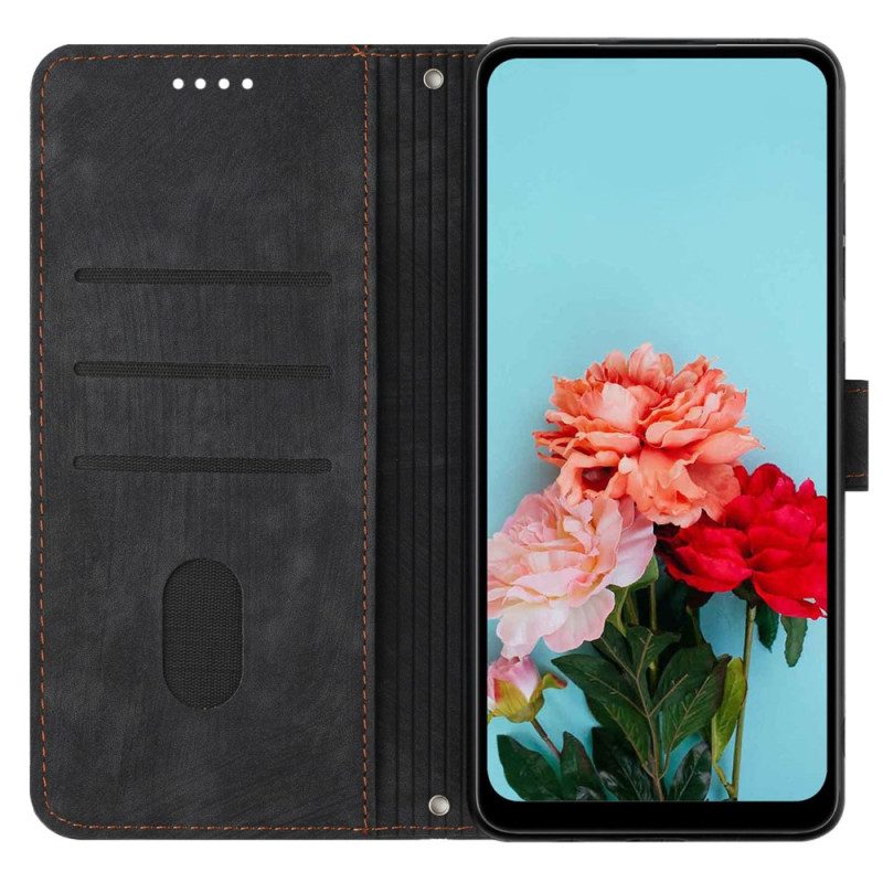 Leren Hoesje Voor Google Pixel 8 Straplijnen