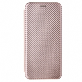 Bescherming Hoesje voor Samsung Galaxy A02s Folio-hoesje Koolstofvezel