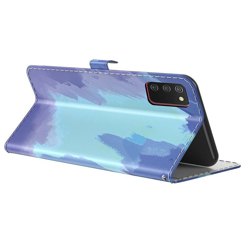 Folio-hoesje voor Samsung Galaxy A02s Abstracte Kleurrijk