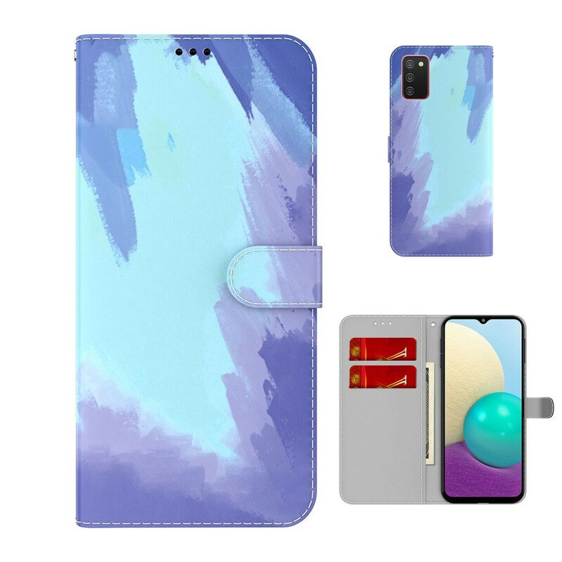 Folio-hoesje voor Samsung Galaxy A02s Abstracte Kleurrijk