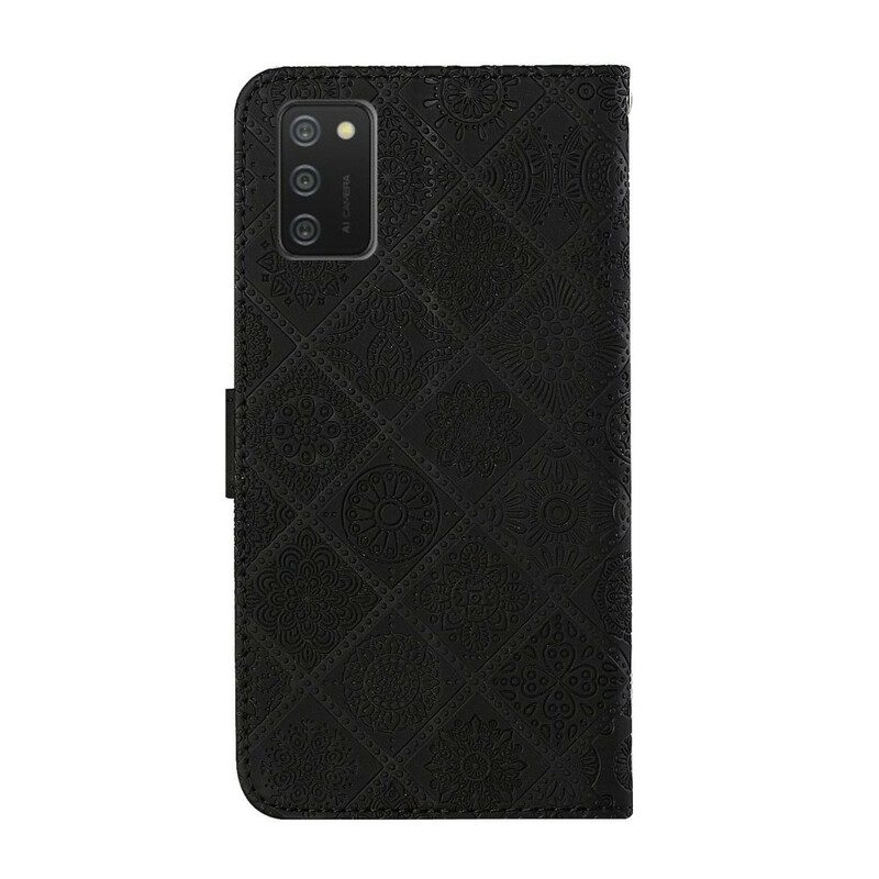 Folio-hoesje voor Samsung Galaxy A02s Tapijt Patroon