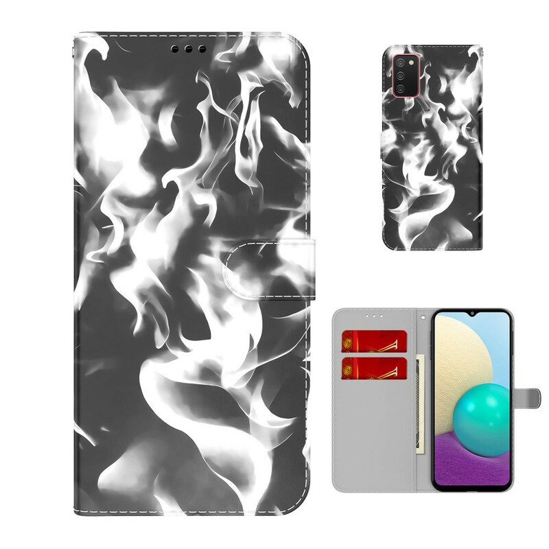 Leren Hoesje voor Samsung Galaxy A02s Abstract Patroon