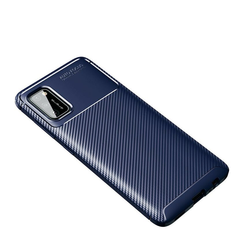 Telefoonhoesje voor Samsung Galaxy A02s Flexibele Koolstofvezeltextuur