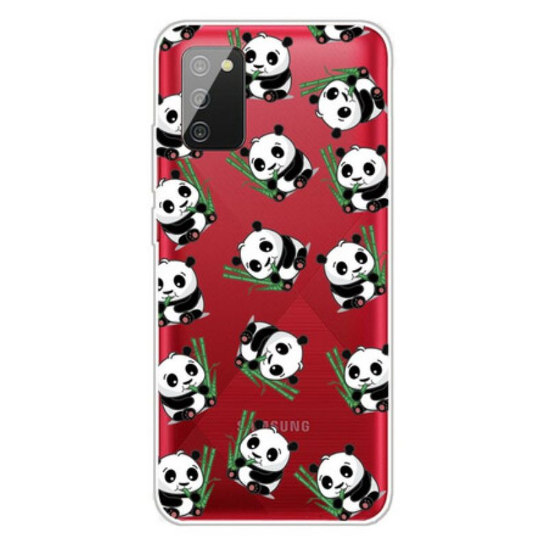 Telefoonhoesje voor Samsung Galaxy A02s Kleine Panda's