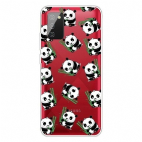 Telefoonhoesje voor Samsung Galaxy A02s Kleine Panda's