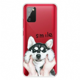 Telefoonhoesje voor Samsung Galaxy A02s Lach Hond