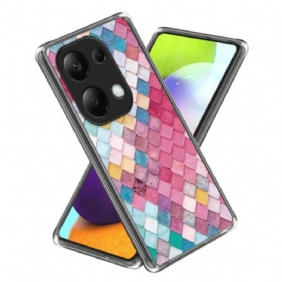 Case Hoesje Xiaomi Redmi Note 13 Pro 4g Telefoonhoesje Kleurrijke Muur