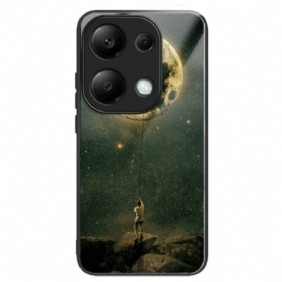 Case Hoesje Xiaomi Redmi Note 13 Pro 4g Telefoonhoesje Man In De Maan Gehard Glas