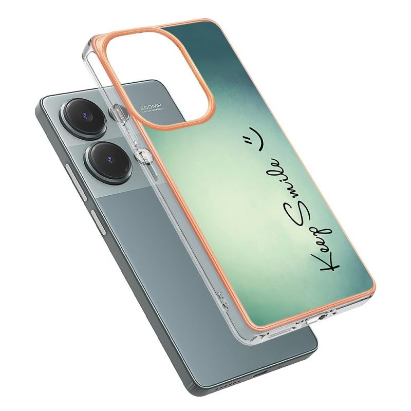 Cover Hoesje Xiaomi Redmi Note 13 Pro 4g Telefoonhoesje Blijf Lachen