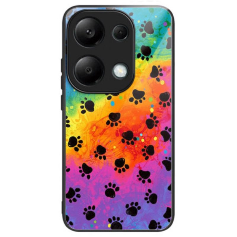 Cover Hoesje Xiaomi Redmi Note 13 Pro 4g Telefoonhoesje Vingerafdrukken Van Gehard Glas