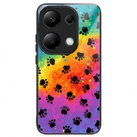 Cover Hoesje Xiaomi Redmi Note 13 Pro 4g Telefoonhoesje Vingerafdrukken Van Gehard Glas