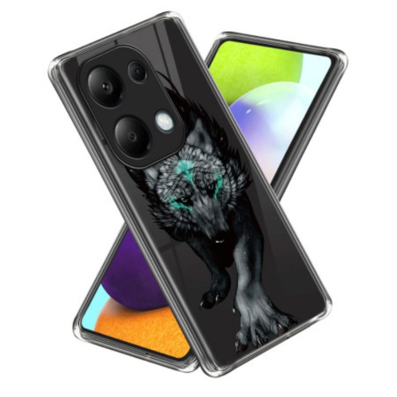 Cover Hoesje Xiaomi Redmi Note 13 Pro 4g Telefoonhoesje Wolfpatroon