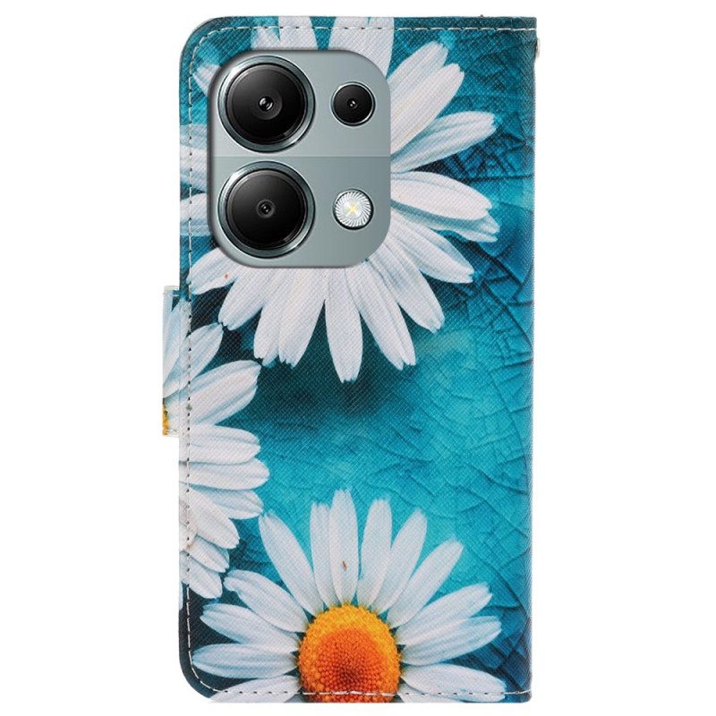 Flip Case Leren Xiaomi Redmi Note 13 Pro 4g Chrysanten