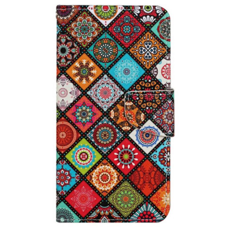 Flip Case Leren Xiaomi Redmi Note 13 Pro 4g Etnische Band