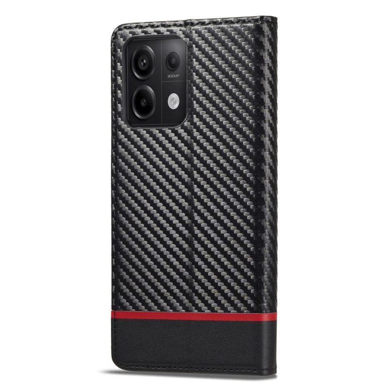 Folio-hoesje Voor Xiaomi Redmi Note 13 Pro 4g Koolstofvezel Lc.imeeke