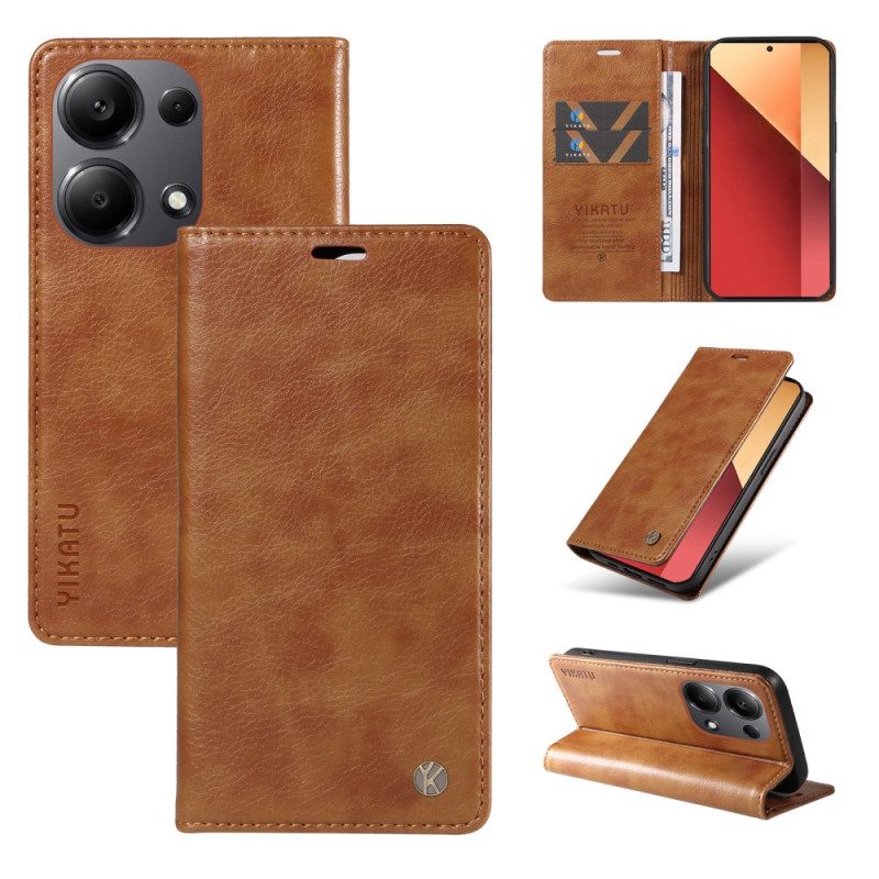 Folio-hoesje Voor Xiaomi Redmi Note 13 Pro 4g Vintage Yikatu