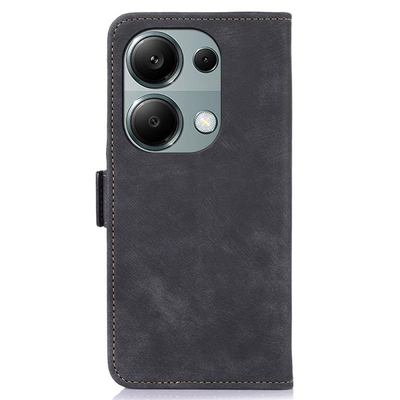 Folio-hoesje Xiaomi Redmi Note 13 Pro 4g Abeel Vintage Lederen Stijl