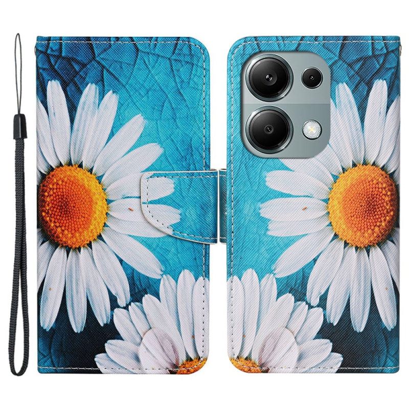 Folio-hoesje Xiaomi Redmi Note 13 Pro 4g Grote Bandchrysanten