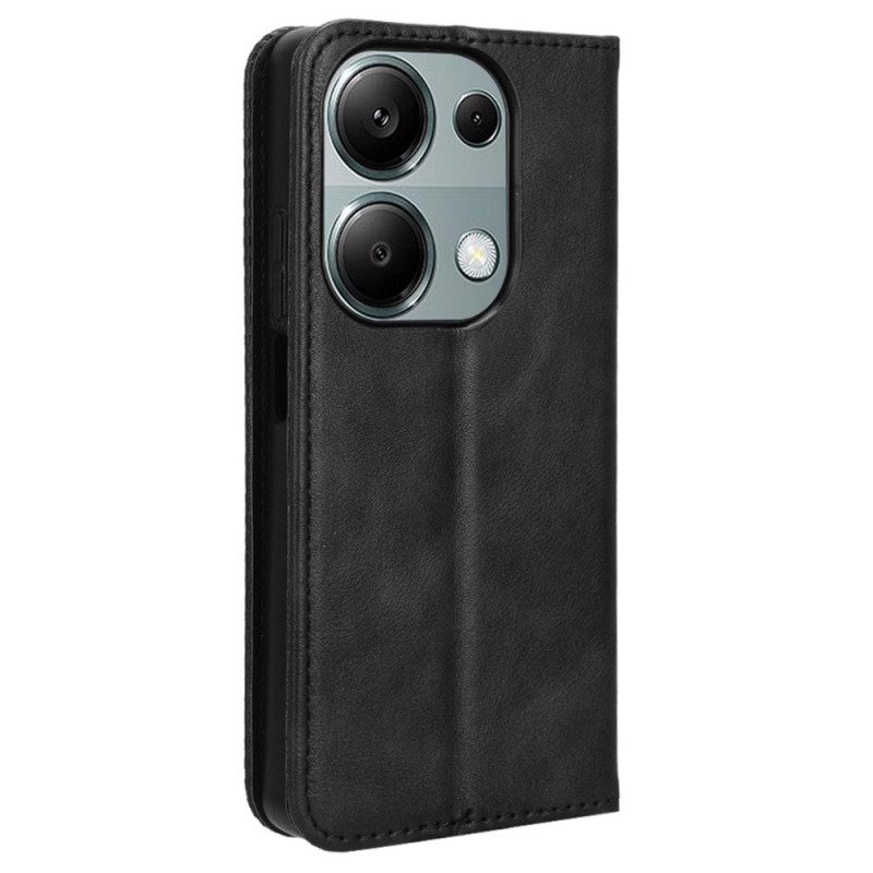 Folio-hoesje Xiaomi Redmi Note 13 Pro 4g Vintagestijl Bescherming Hoesje