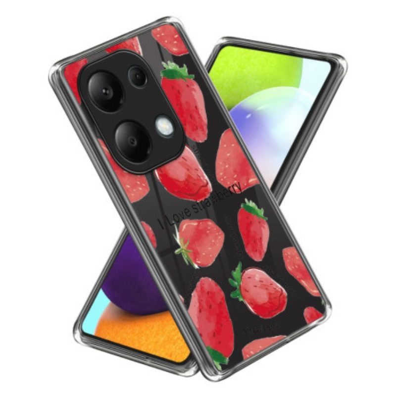 Hoesje Xiaomi Redmi Note 13 Pro 4g Aardbeien