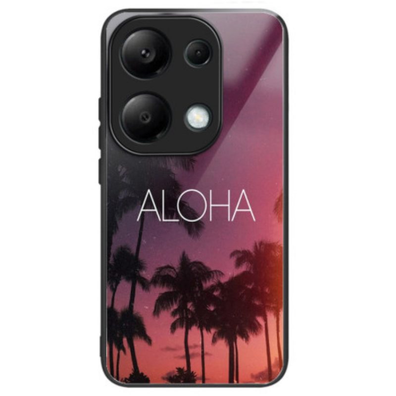 Hoesje Xiaomi Redmi Note 13 Pro 4g Aloha Gehard Glas Bescherming Hoesje