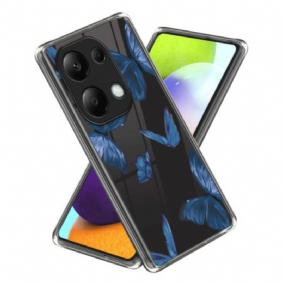 Hoesje Xiaomi Redmi Note 13 Pro 4g Blauwe Vlinders