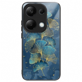 Hoesje Xiaomi Redmi Note 13 Pro 4g Bloemen Gehard Glas