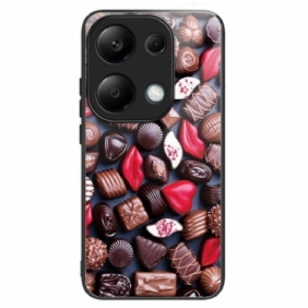 Hoesje Xiaomi Redmi Note 13 Pro 4g Chocolade Van Gehard Glas