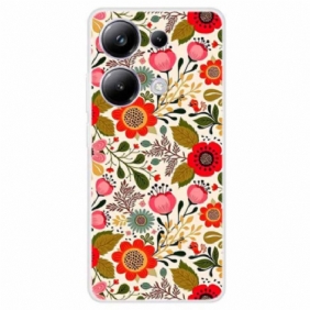 Hoesje Xiaomi Redmi Note 13 Pro 4g Kleurrijke Bloemen