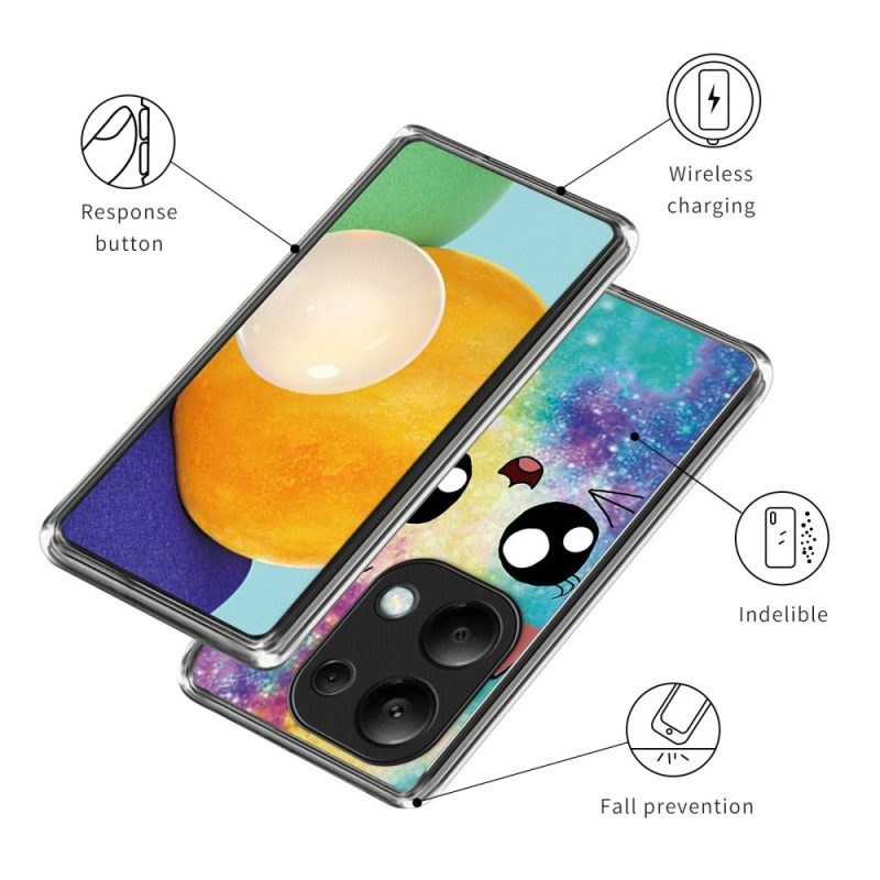 Hoesje Xiaomi Redmi Note 13 Pro 4g Regenboogkat