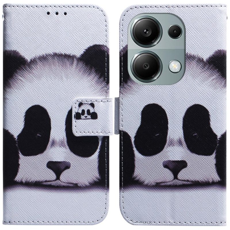 Leren Hoesje Voor Xiaomi Redmi Note 13 Pro 4g Panda