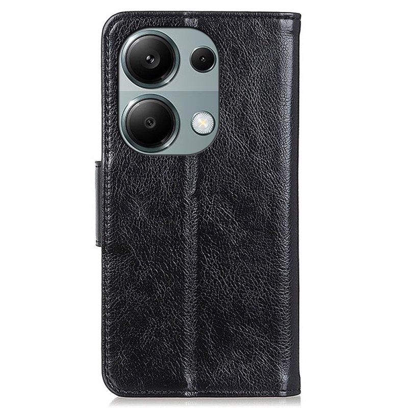 Leren Hoesje Voor Xiaomi Redmi Note 13 Pro 4g Splitnappaleer