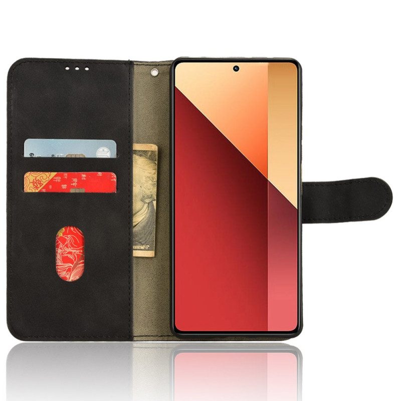 Leren Hoesje Voor Xiaomi Redmi Note 13 Pro 4g Suède-effect