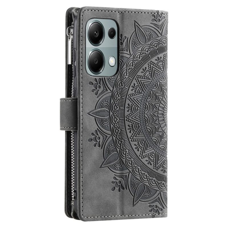 Leren Hoesje Xiaomi Redmi Note 13 Pro 4g Mandala-leereffect Bescherming Hoesje