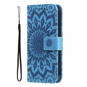 Leren Hoesje Xiaomi Redmi Note 13 Pro 4g Schitterende Mandala Bescherming Hoesje