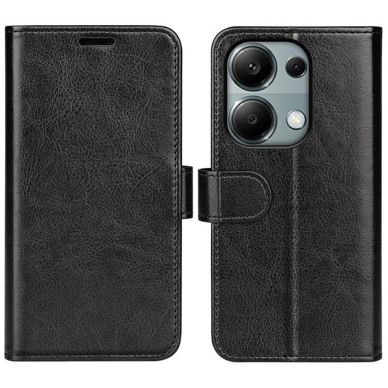 Leren Hoesje Xiaomi Redmi Note 13 Pro 4g Vintage Lederen Stijl Bescherming Hoesje